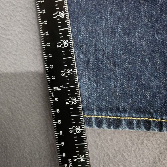 Abercrombie & Fitch Men 30X34 (31X33) Dark Wash Straight Leg Jeans - Picture 10 of 13